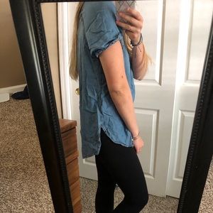 adorable blue shirt!